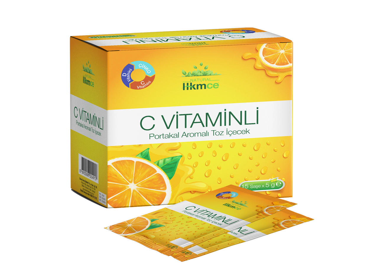 C Vitaminli Portakal Aromalı Toz İçecek